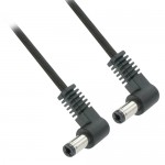 1 Foot Right Angle Male to Right Angle Male 2.1mm x 5.5mm Plug DC Power Adapter Cable 22GA
