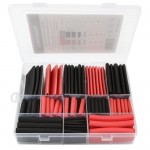 198 Piece Assorted Heat Shrink Tubing Kit, Red & Black, Sizes - 1/8 Inch to 1 Inch