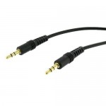 25' 3.5mm Male to 3.5mm Male Gold Stereo Audio Cable