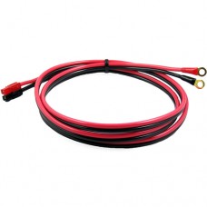 6' 10GA Power Supply Cable with 45 amp Powerpole Connectors 1/4 inch Rings