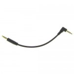 6 inch TRRS 4-Pole 3.5mm Male Right Angle to 3.5mm Male Audio Cable
