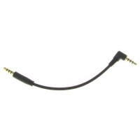 6 inch TRRS 4-Pole 3.5mm Male Right Angle to 3.5mm Male Audio Cable