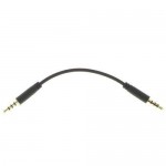6 inch TRRS 4-Pole 3.5mm Male to 3.5mm Male Gold Stereo Audio Cable