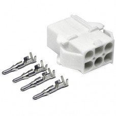 6-Pin Power Connector for HF Amateur Radio Chassis MountingPower Connectors