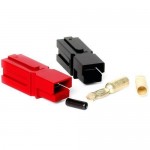 75 Amp Unassembled Red/Black Anderson Powerpole Connectors (Gauge: 10, 2 sets)