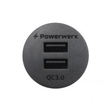 Powerwerx Panel Mount Dual USB QC3.0 Device Charger for 12/24V Systems