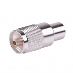 UHF Male (PL-259) RG8 Silver Connector Solder Type for RG-8, RG-9, RG-213, RG-214, LMR-400