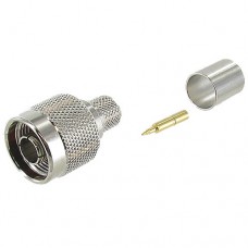 N Male Crimp Connector for RG8/LMR-400 Coax Cable up to 6GHzConnectors