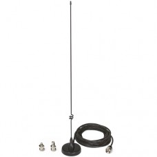 Magnet Mount Dual-Band Antenna, Includes coax cable and PL-259, SMA Standard & SMA Reverse Connectors