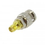 BNC Male to Gold SMA Female Coax Cable Adapter
