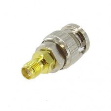 BNC Male to Gold SMA Female Coax Cable AdapterAdapters