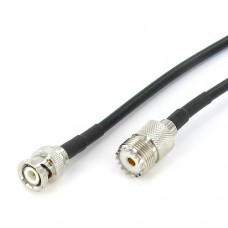 BNC Male to UHF Female SO-239  RG-58 Patch Cable 1MCable