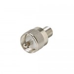 F Female to UHF Male Coax Cable Adapter