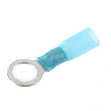 Heat Shrink Adhesive Ring Terminal Connector, 5/16 inch, Blue, 14-16 Gauge (Pack of 10)Connectors