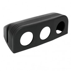 Panel Mount Three Hole Panel Mounting Pod for DC Power Switches, Gauges, Plugs