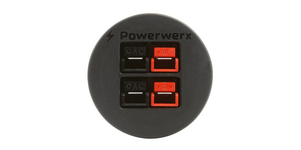 Anderson Powerpole : Panel Mount Housing for Two Powerpole