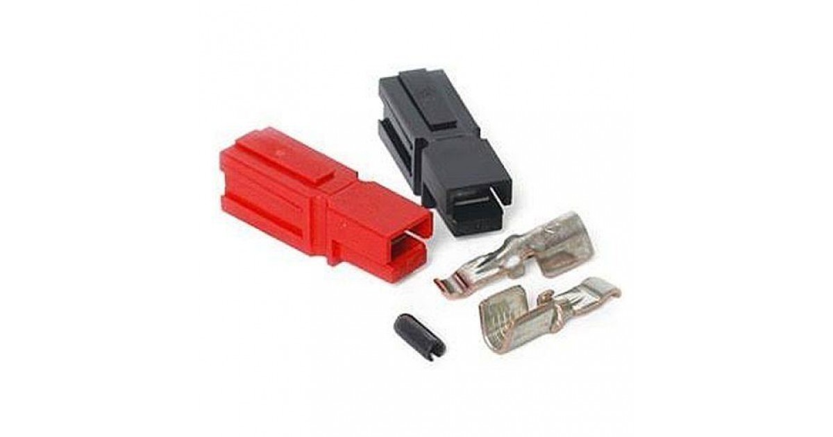 thumbnail image 2 of Anderson Powerpole 45A Unassembled Connectors – 10 Sets Red/Black 2 of 5