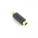 RCA Female to S-Video 4-Pin Male Gold Adapter