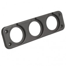 Three Hole Square Panel Mount for DC Power Meters, Switches, Gauges, PlugsPanel