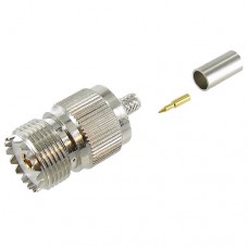 UHF Female (SO-239) Crimp-On Connector for RG-58/LMR-195 Coax CableConnectors
