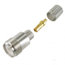 UHF Female (SO-239) Crimp-On Connector for RG-8/LMR-400 Coax Cable
