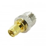 UHF Female to SMA Male Coax Cable Adapter