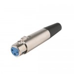 XLR Female Jack 3-Pin Microphone Mic Cable Plug