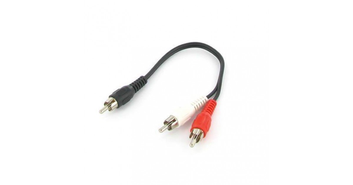Adapters : Y Adapter RCA Audio Cable 2-Male to 1-Male S1-B2 by