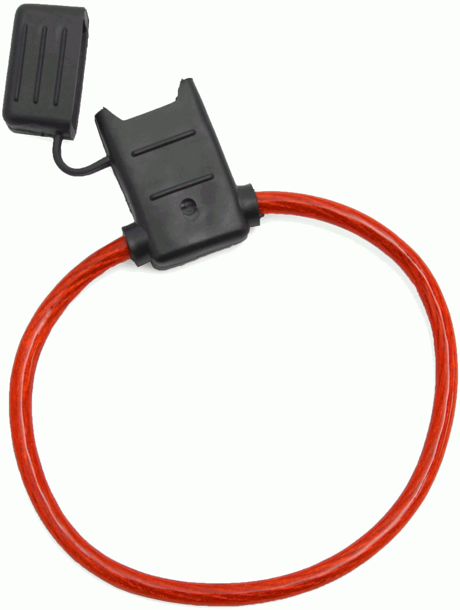 10/pack ATCWP-10 ATC/ATO Fuse Holder with 10 Gauge Red Waterproof Power Cable 