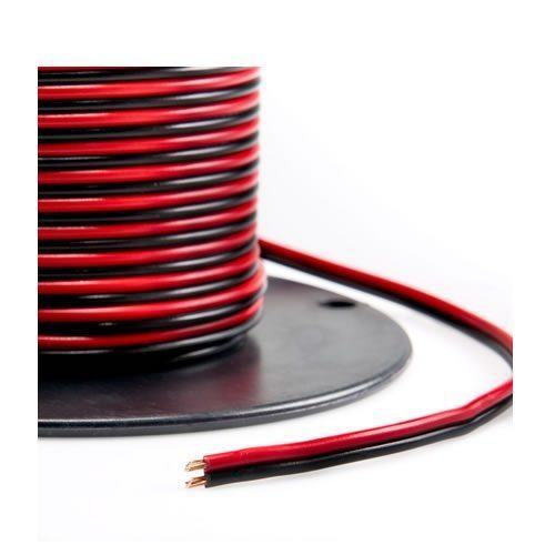 8 GAUGE AWG 25 FT ROLL POWER SUPPLY CORD CABLE ZIP WIRE RED BLACK JSC WIRE 