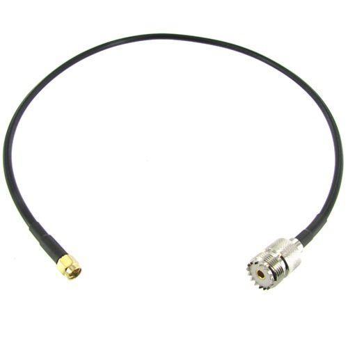 20 inch Jumper  US Made RG58 RP SMA Female SO239 Female Connectors Coaxial Cable